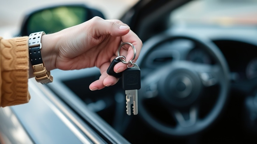 Elderly woman's hand holding car keys, highlighting family discussions on driving safety.
