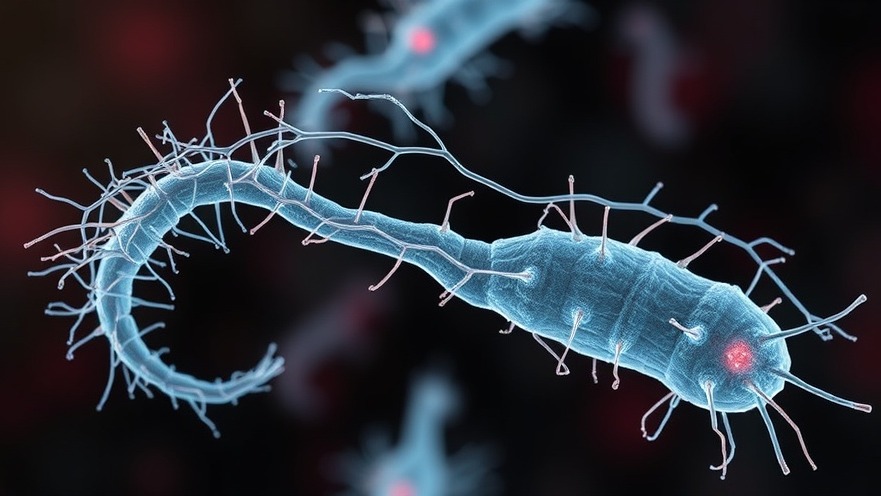 Microscopic view of H. pylori; vital for understanding children's gut health.