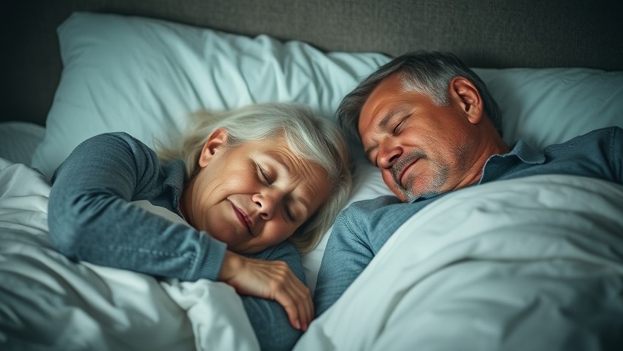 Older couple sleeping soundly, embracing natural sleep remedies for older adults