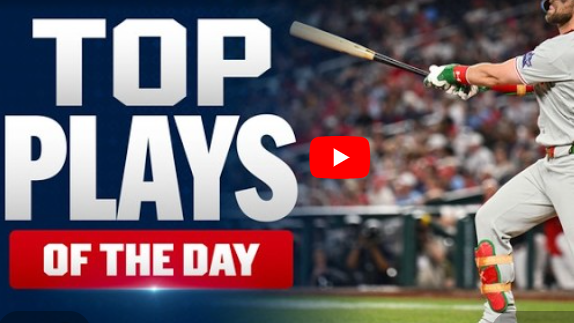 MLB 9th inning highlights with player swinging bat