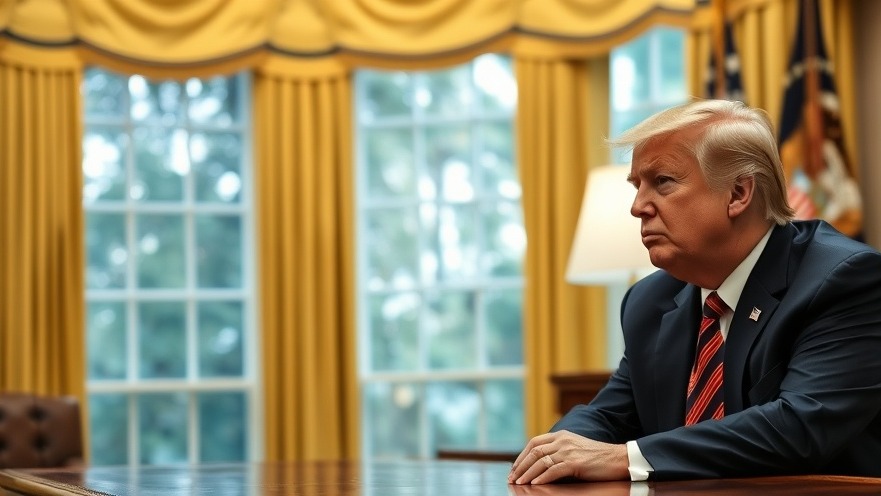 Trump in Oval Office discussing national news headlines and breaking news events.