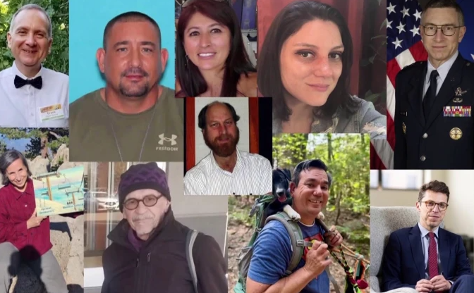 Collage showing mysterious deaths of scientists with timeline and Fox News logo.