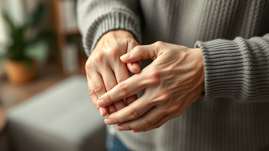 Caring elderly hands highlighting polypharmacy concerns with opiate interactions.