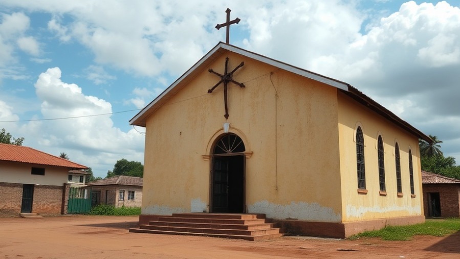 Church in Nigeria, a symbol amidst Nigerian violence news and community resilience.