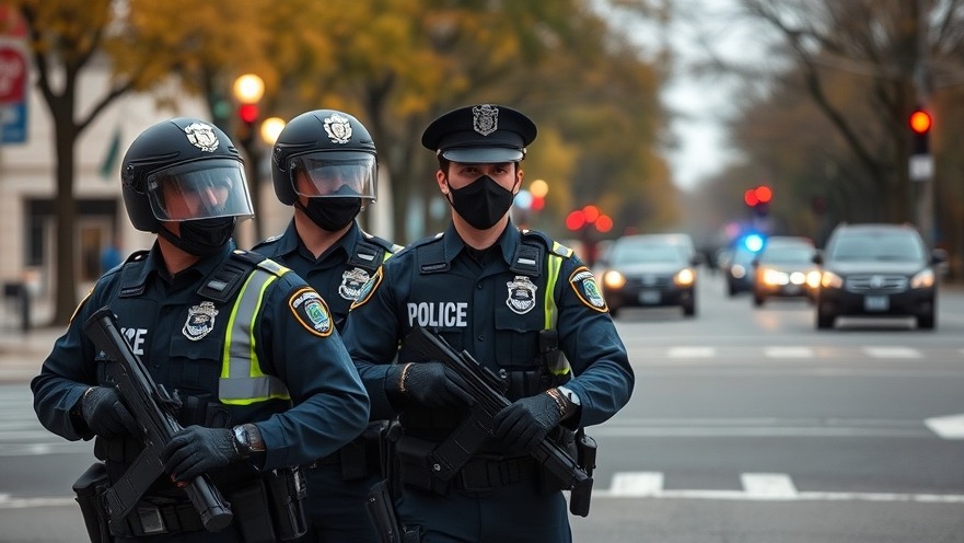Washington DC police officers addressing public safety concerns amidst the policing debate.