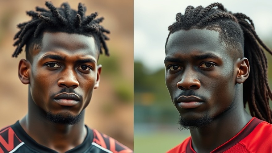 Myles Garrett and Jaxon Smith-Njigba in sports attire, capturing NFL Honors with focused expressions.