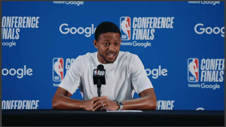 San Antonio Spurs player in a dynamic game moment.