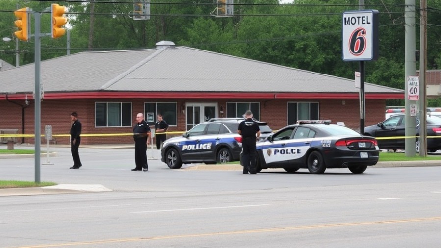 Police scene at Motel 6 highlighting san antonio police news and public safety.