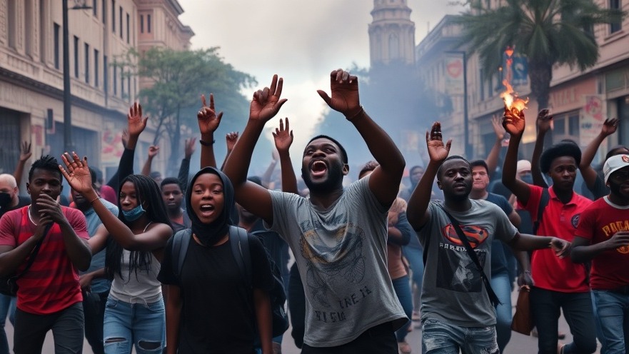 Black teenagers rioting in the street, highlighting violent teenage takeovers and juvenile crime accountability.