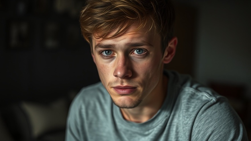 Distressed teen male seeking school shooting support and emotional resources.