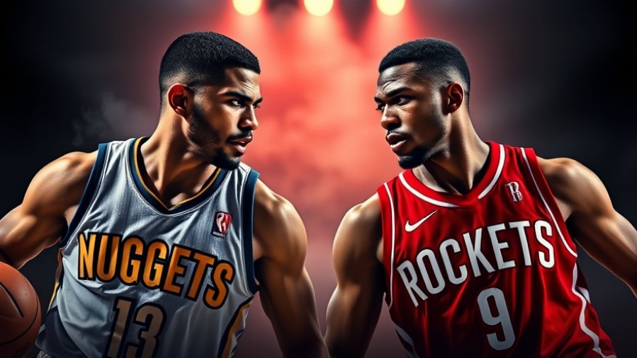 Dynamic preview for NBA highlights November 21, 2025, featuring intense Rockets vs Nuggets players.