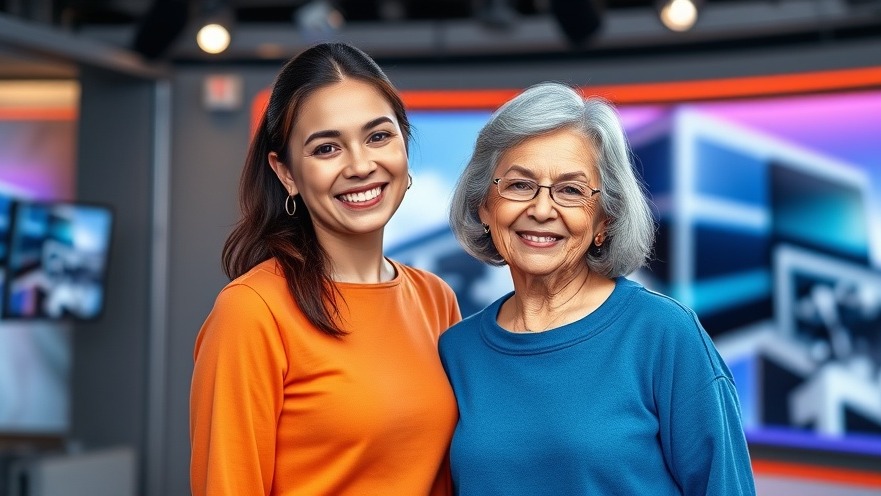 Tucson crime scene: two women joyfully promoting community vigilance in missing person investigation.