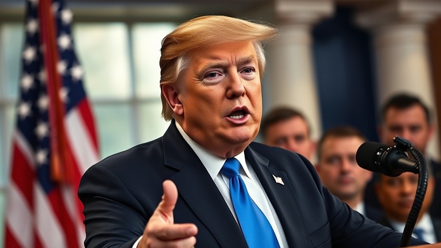 Trump addressing media on Middle East peace talks in a White House press conference.