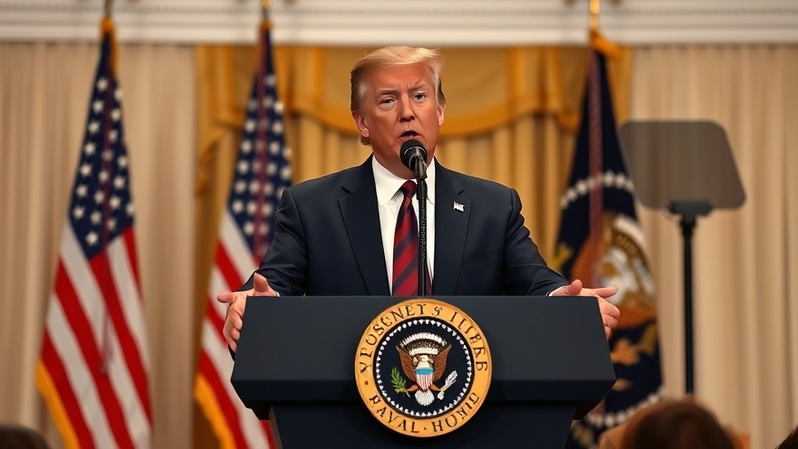 Trump addresses the audience at a formal press conference in Dallas, showcasing Dallas community news.