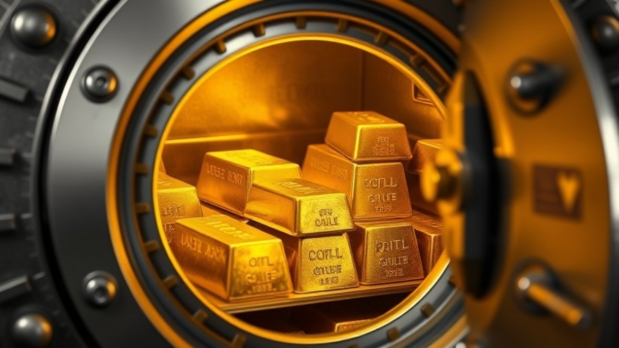 Gold bars in a bank vault, reflecting current gold market trends and investment opportunities.