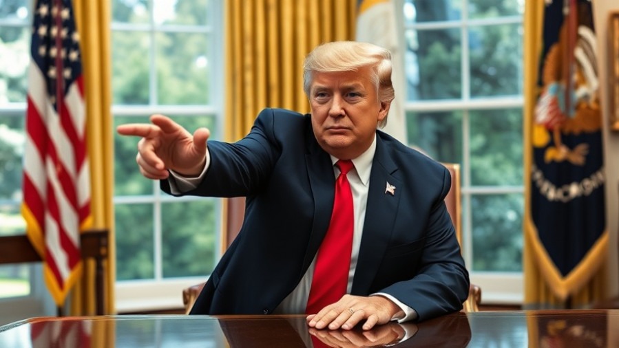 Trump pointing in the Oval Office, highlighting press freedom issues and ABC News journalism.
