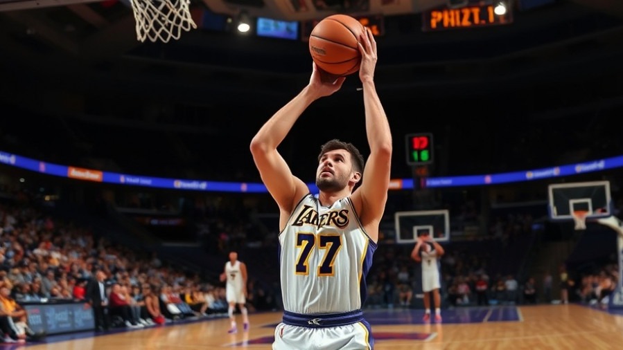 Lakers comeback featuring #77 white player shooting, reflecting Doncic's impact.