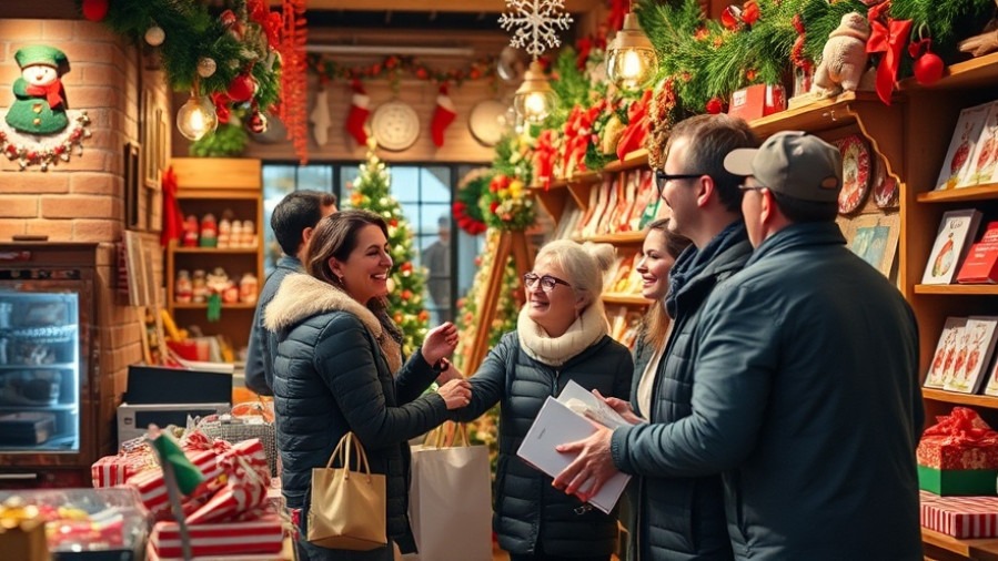 Support local businesses with cheerful Georgetown holiday shopping in a cozy, festive shop.