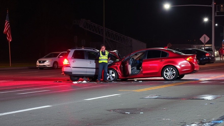 Car crash scene highlighting austin traffic alerts and public safety news.