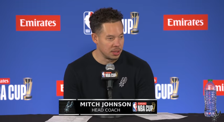 Spurs takeaways NBA Cup Final press conference and game moment.