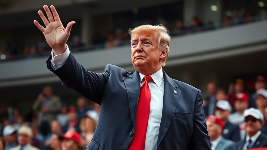 Trump waves at U.S. Open 2025, reacting to Alcaraz Sinner match in stadium.