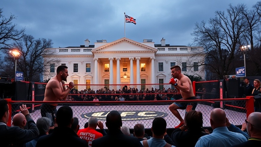 UFC match in front of White House during Trump UFC event for US 250th anniversary celebration