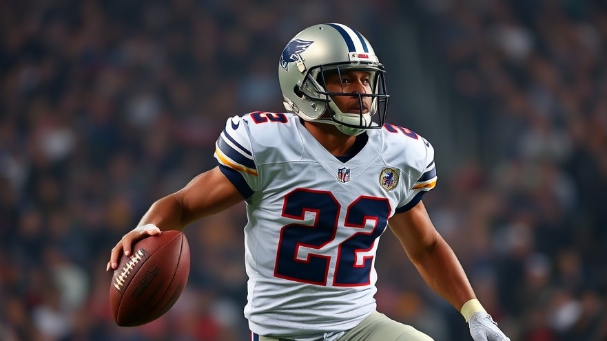 NFL player showcasing skills amidst NFL draft rumors for Super Bowl 2025.