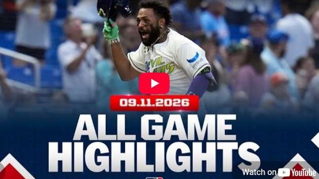 September 11 MLB highlights with cheering player