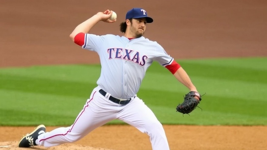 Texas Rangers pitcher Nathan Eovaldi celebrates MLB pitching performance in a victory.