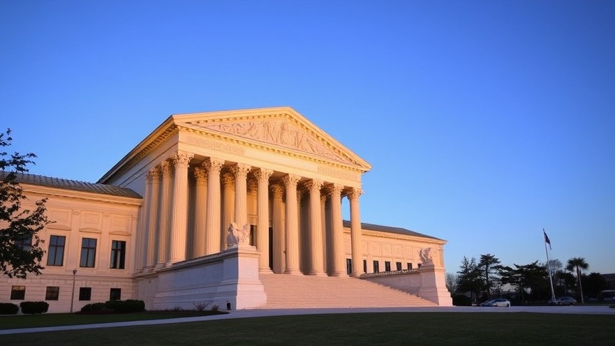 US Supreme Court building reflecting on Texas LGBTQ rights issues.