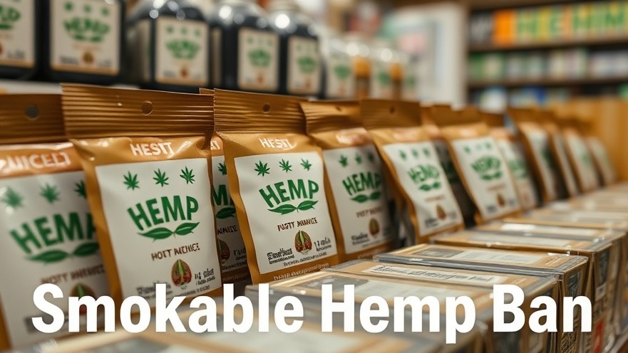 Close-up of labeled hemp products in retail, highlighting Austin news on smokeable hemp ban.
