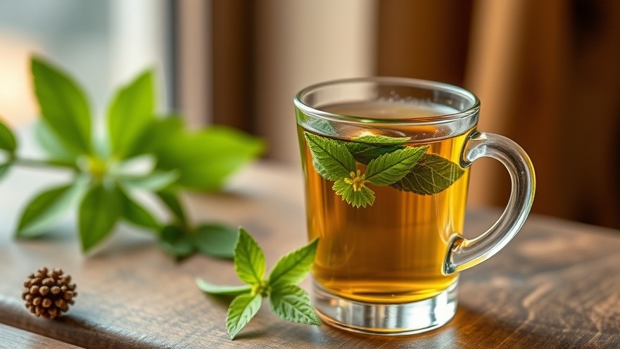 A glass of green tea symbolizing holistic health in Austin's wellness tips.