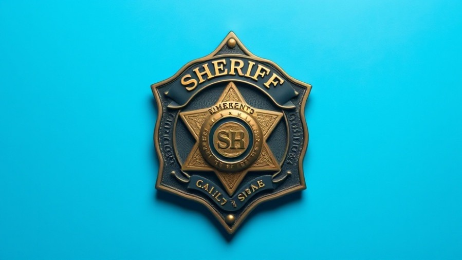 Photorealistic sheriff's badge with vibrant colors, symbolizing Austin public safety.