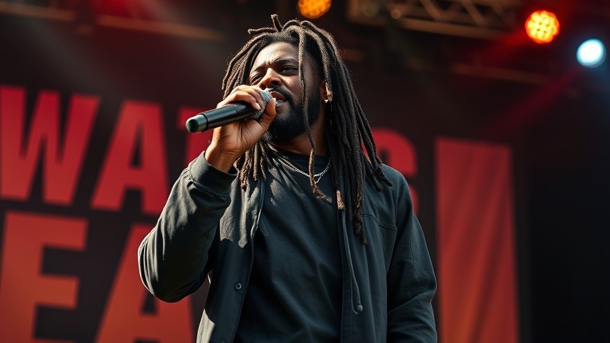 Dynamic Bob Vylan performance at Glastonbury, showcasing punk music political expression.