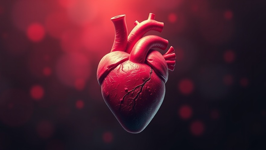Human heart illustration promoting mental wellness for seniors.