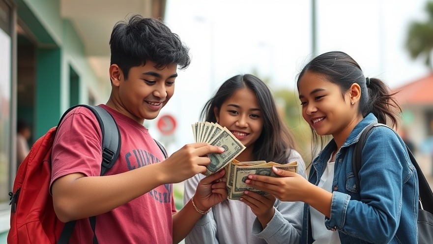 Mexican teenagers receiving payment, highlighting Texas immigration policy issues.