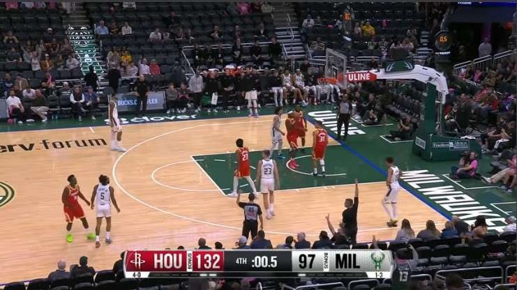 Houston Rockets game digital poster featuring basketball players.