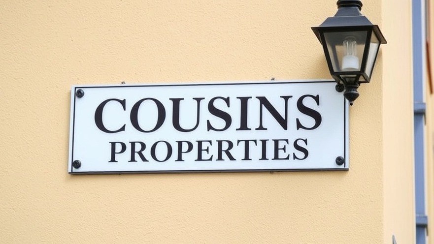Cousins Properties sign on building, reflecting stock news and market trends analysis