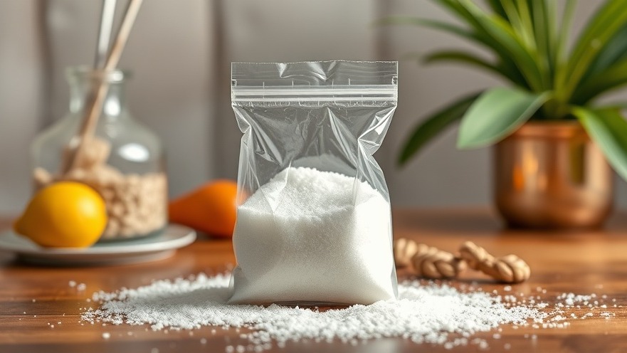 Bag of sugar on table highlighting sugar health risks in Austin's wellness tips.
