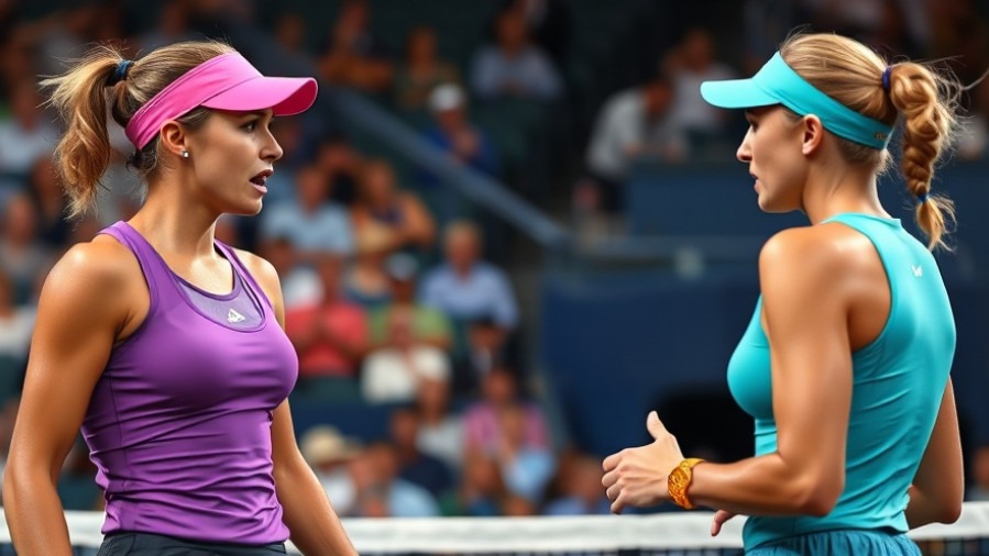 Naomi Osaka and Sorana Cirstea in a heated post-match discussion at the Australian Open.