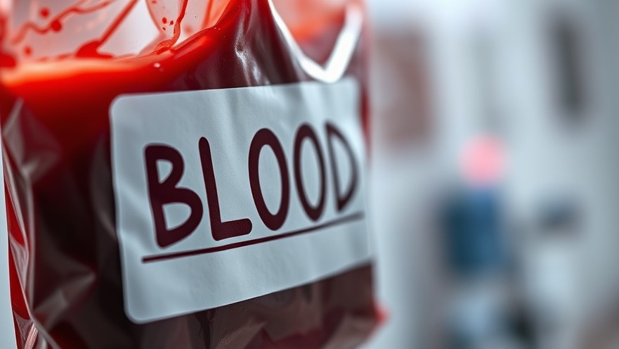 Macro shot of a blood donation bag highlighting its importance in San Antonio health news.
