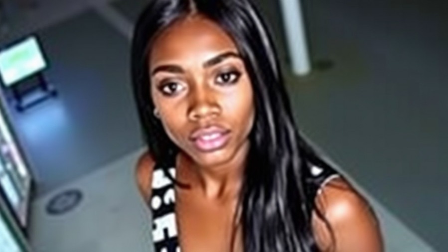 Security camera image of a Black woman connected to luxury watch crime in Austin theft news.