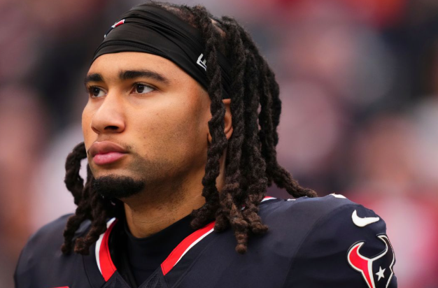 C.J. Stroud Texans press conference, player at podium