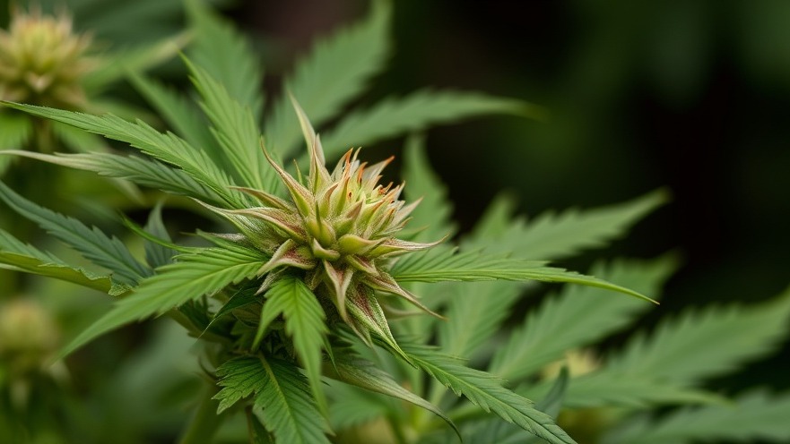 Flowering cannabis plant highlighting THC regulations Texas.