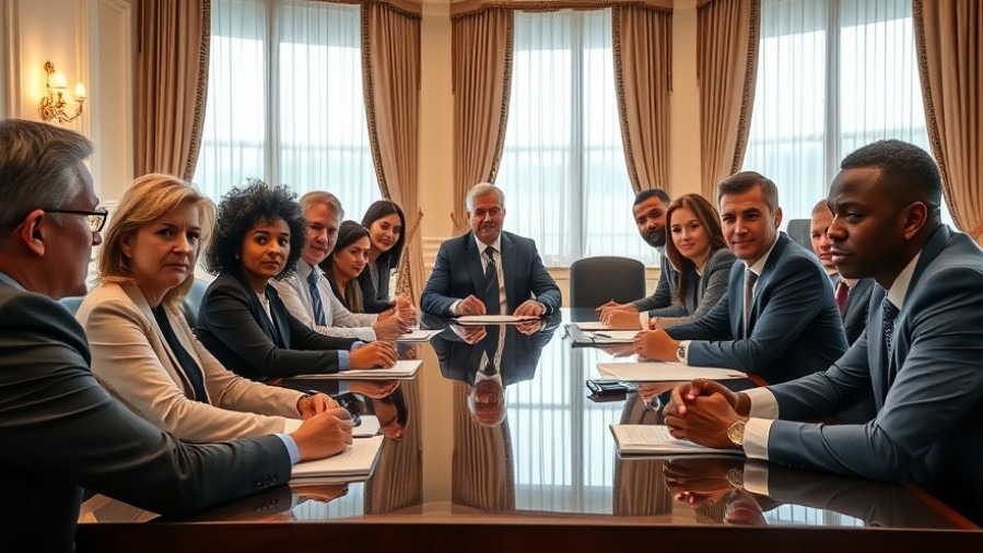 Diverse business individuals discuss workplace harassment in Texas