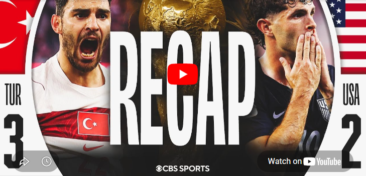 2026 FIFA World Cup Team USA match recap against Turkey.