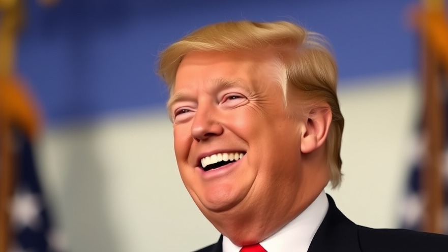 Smiling Trump at a Texas politics news event, discussing 2025 elections.