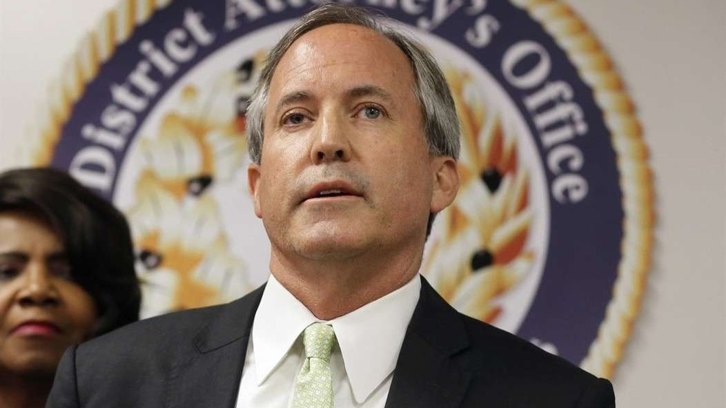Texas GOP Senate runoff discussion on video call with flags.