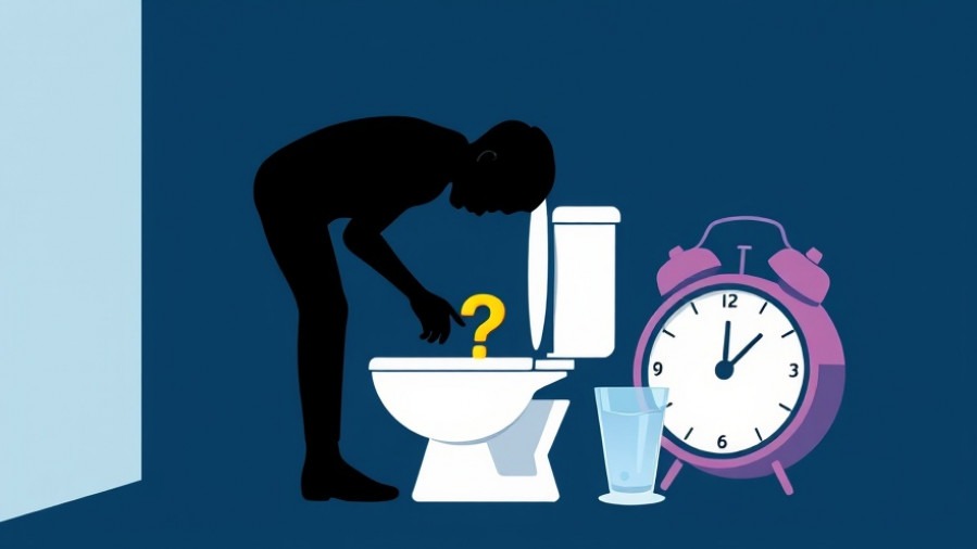 Cartoon illustration emphasizing hydration and sleep hygiene tips for seniors.