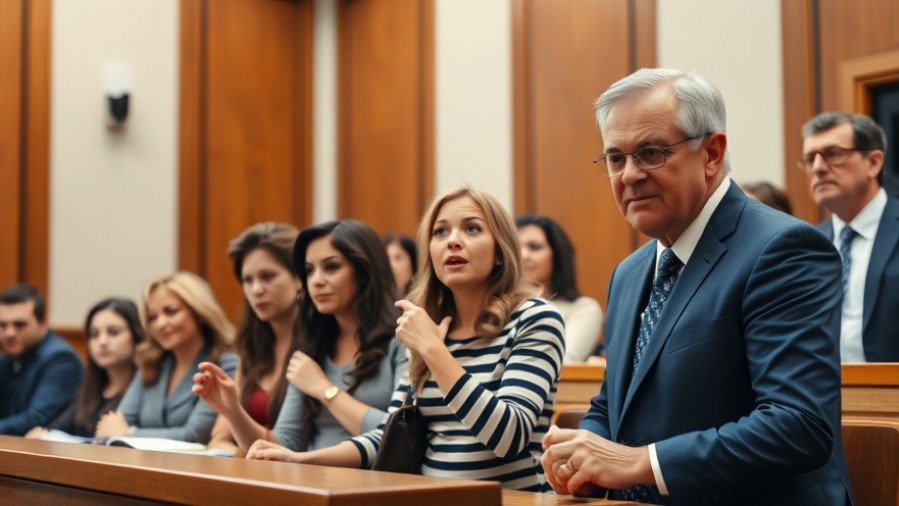 Outraged family in courtroom reflecting on mental health accountability in Georgetown Texas.